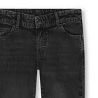 Boys Dark Grey Logo Denim Jeans, 1, hi-res