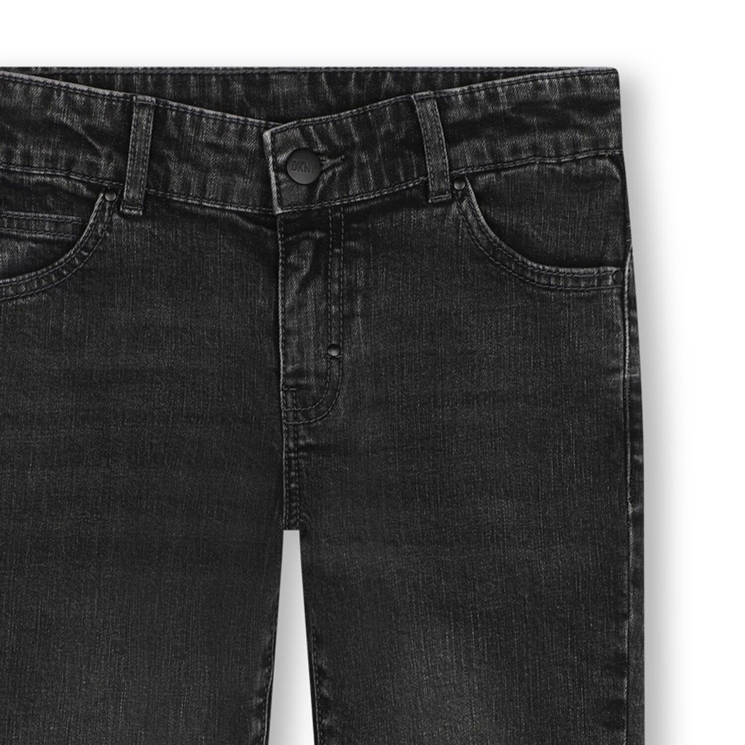 Boys Dark Grey Logo Denim Jeans, 1, hi-res image number null