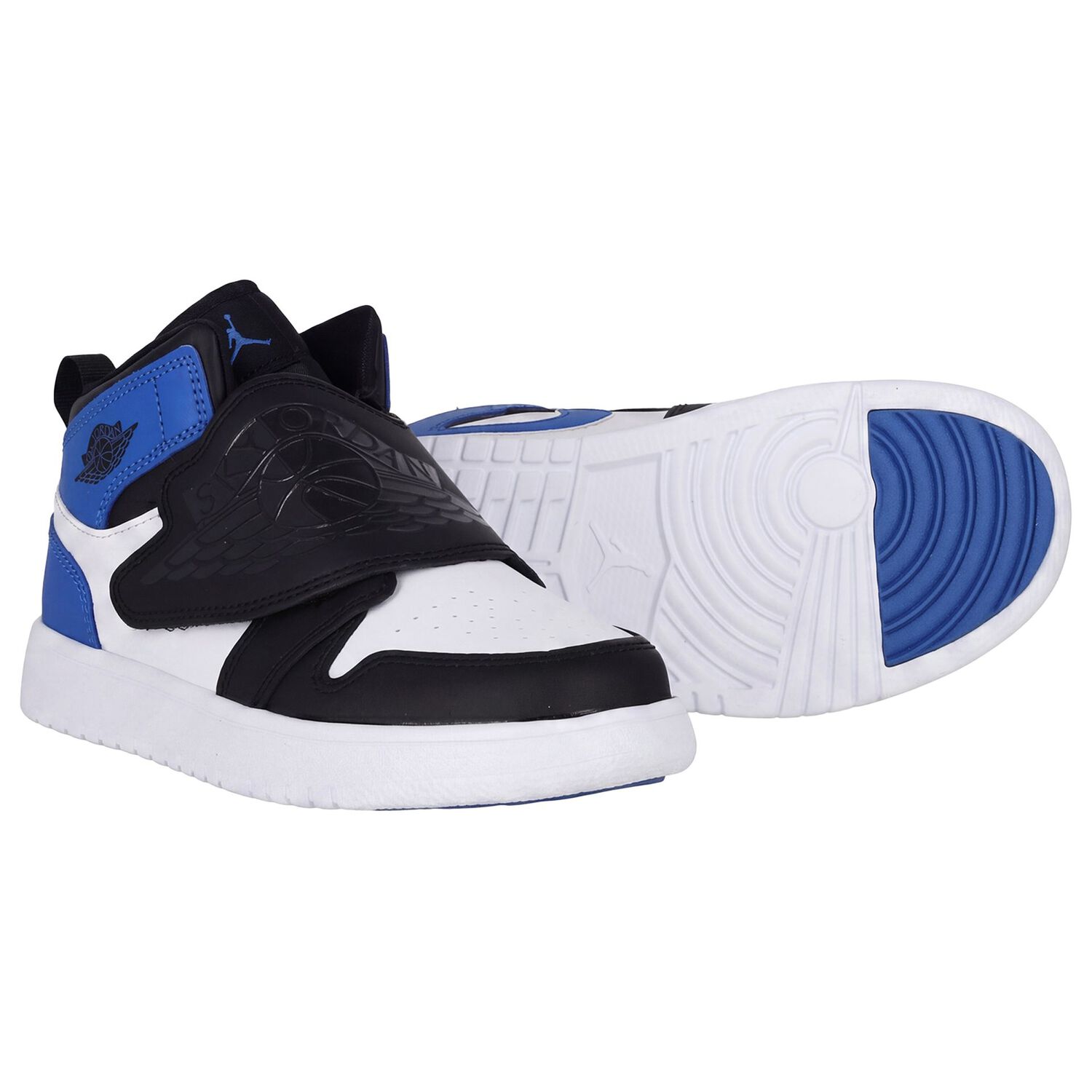 Blue, Black & White Sky Jordan 1 Trainers, 5, hi-res