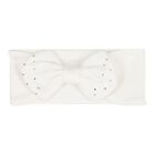 Baby Girls Ivory Bow Tulle Dress Set , 3, hi-res