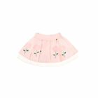 Girls Pink Flower Skirt, 1, hi-res
