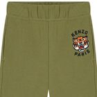 Green Tiger Logo Joggers, 2, hi-res