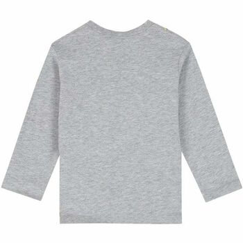 Younger Boys Grey Logo Top 