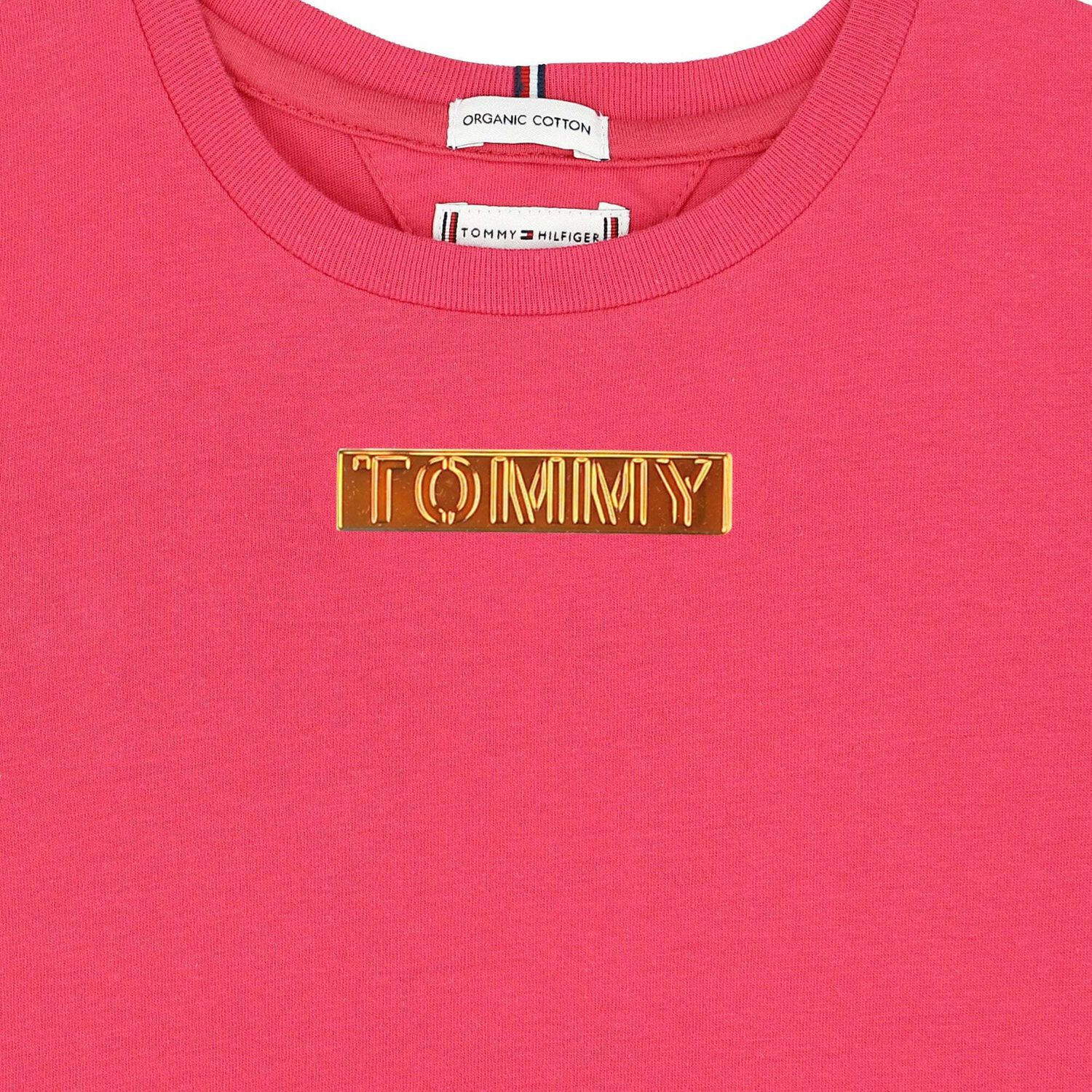 Girls Pink Logo T-Shirt, 1, hi-res image number null