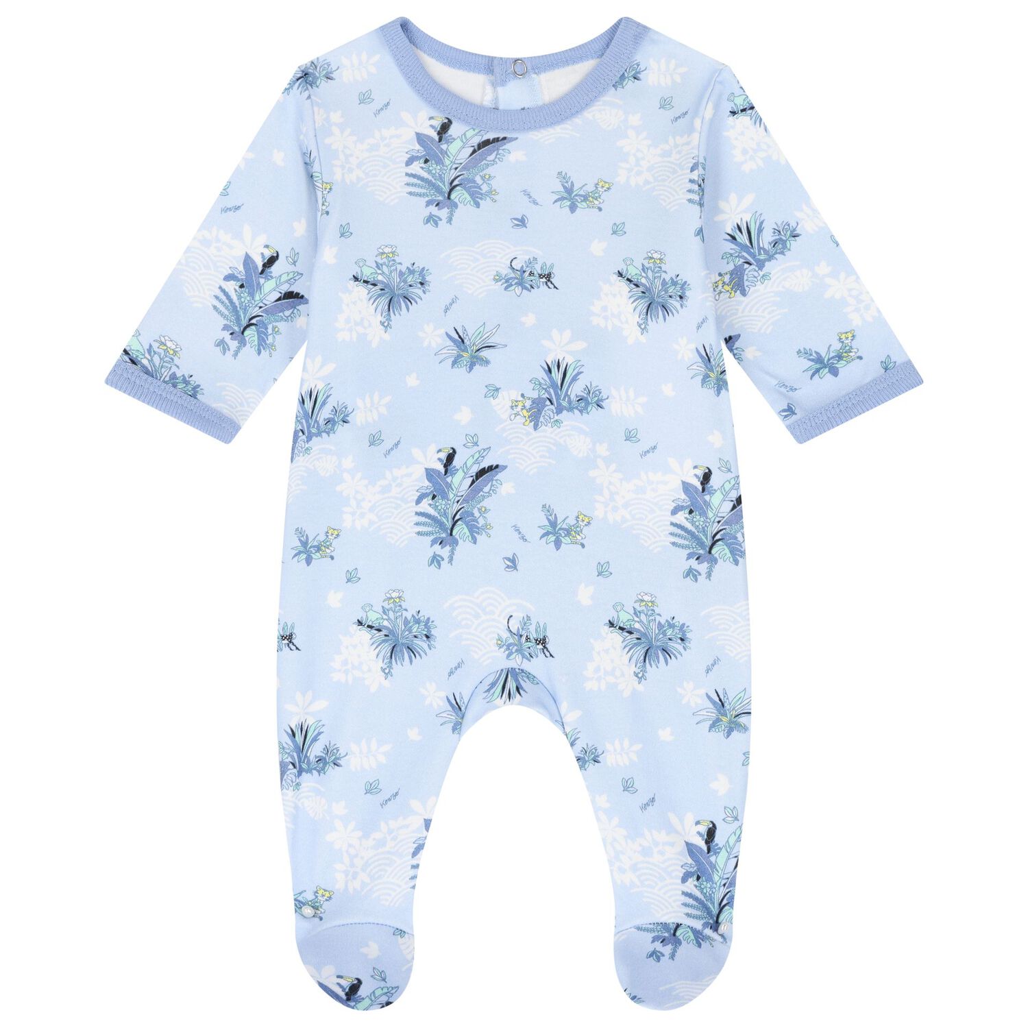Baby Boys Blue Logo Babygrow Gift Set, 1, hi-res