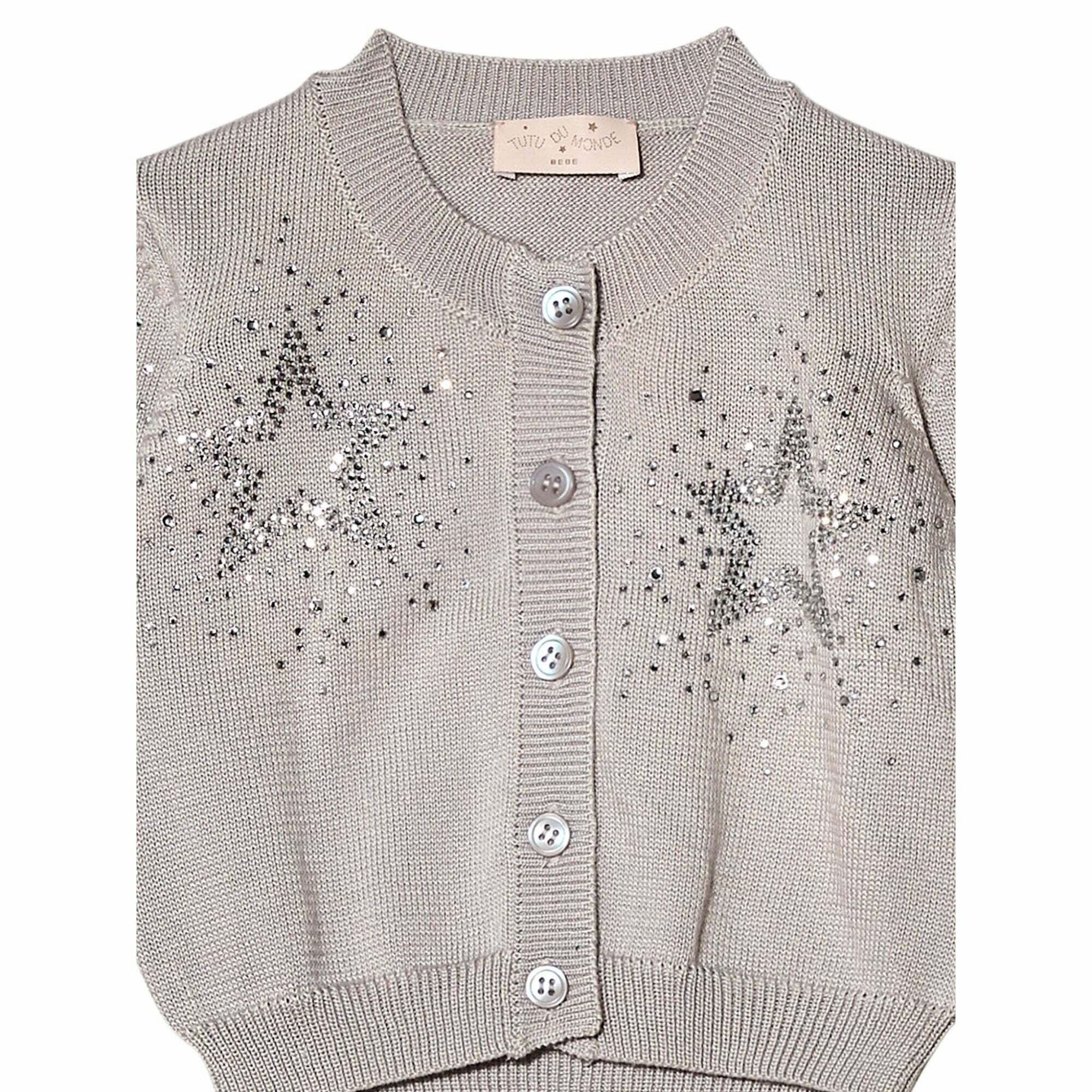 girls grey cardigan
