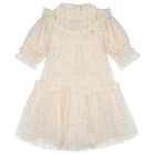 Girls Beige Embellished Tulle Myrtisa Dress, 1, hi-res