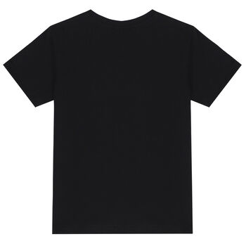 Girls Black Logo Medusa T-Shirt