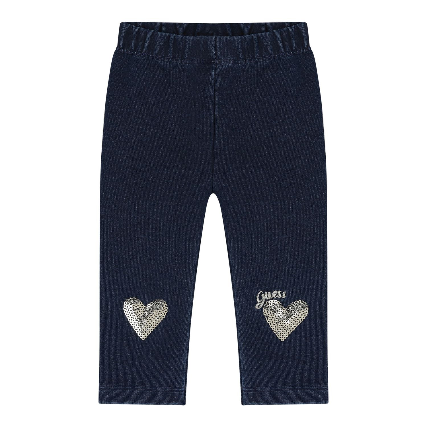 Baby Girls Pink & Navy Blue Heart Leggings Set, 1, hi-res