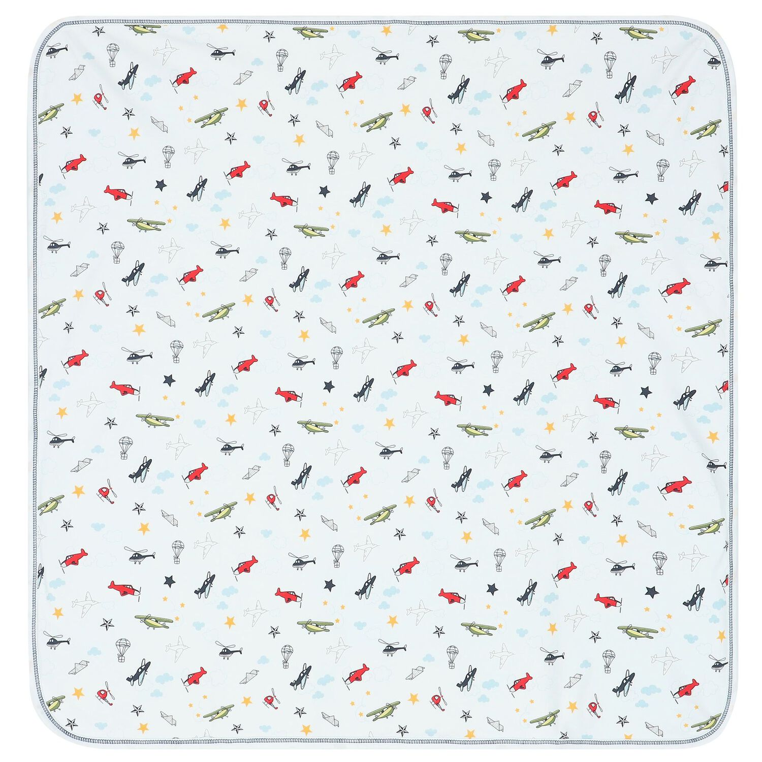 طقم هدية أفرول أولا بطبعة طائرة باللون الأبيض, 1, hi-res