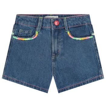 Girls Blue Denim Shorts
