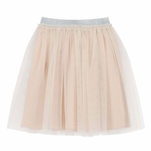 Girls Pink & Silver Tulle Skirt