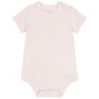 Baby Girls Ivory & Pink Babygrow Gift Set, 1, hi-res