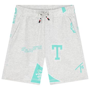 Boys Grey Logo Shorts