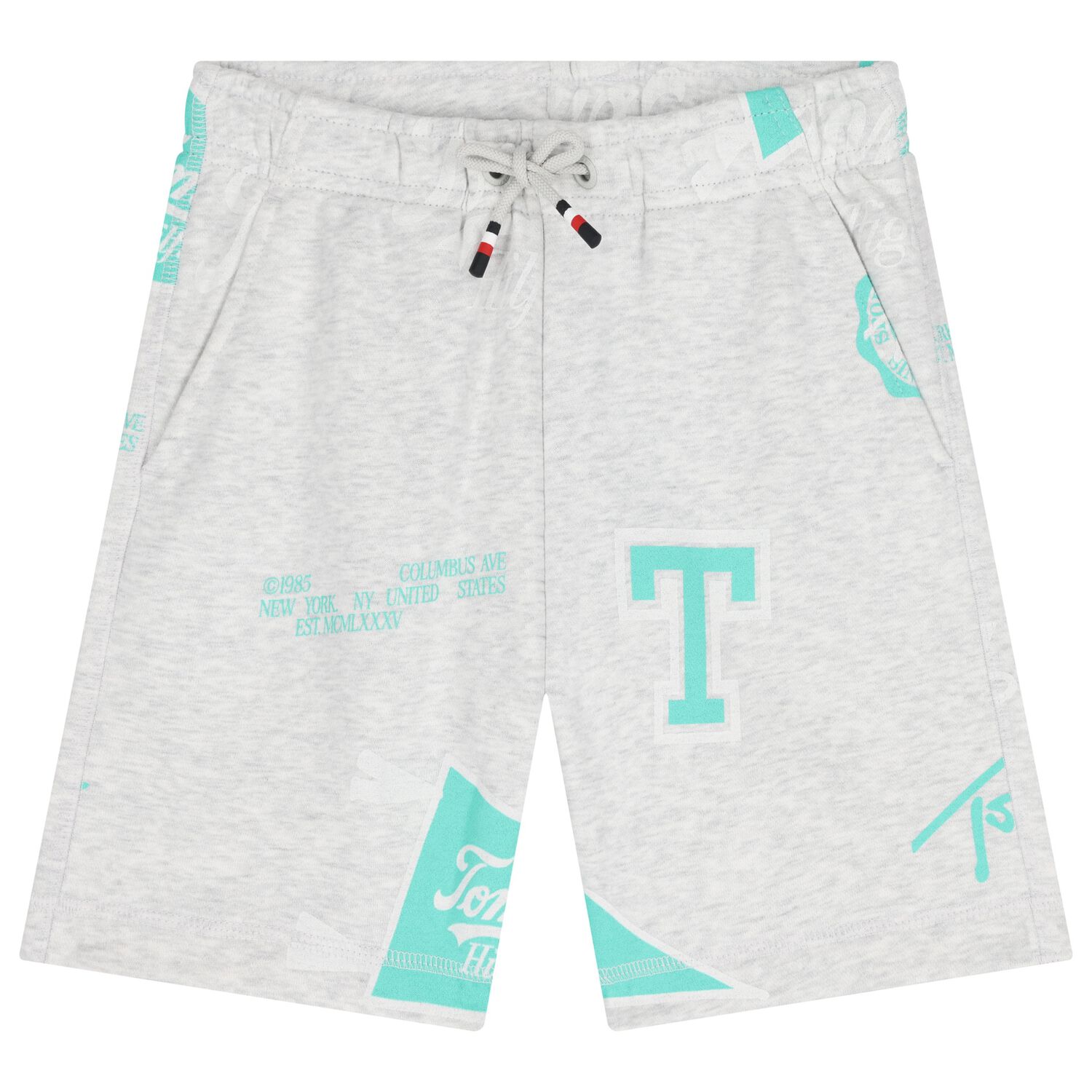 Boys Grey Logo Shorts, 2, hi-res image number null