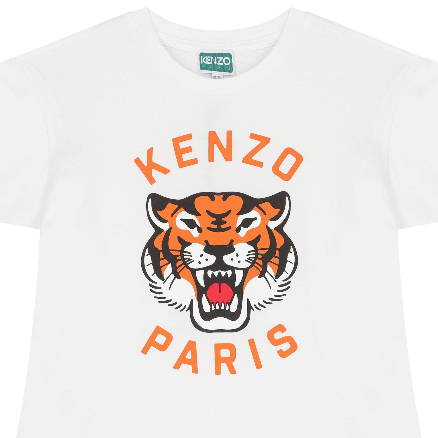 تيشيرت بنات بطبعة تايجر باللون الأبيض, 2, hi-res image number null