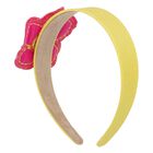 Girls Yellow & Pink Flower Headband, 1, hi-res