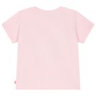 Girls Pink Embellished Heart T-Shirt, 1, hi-res