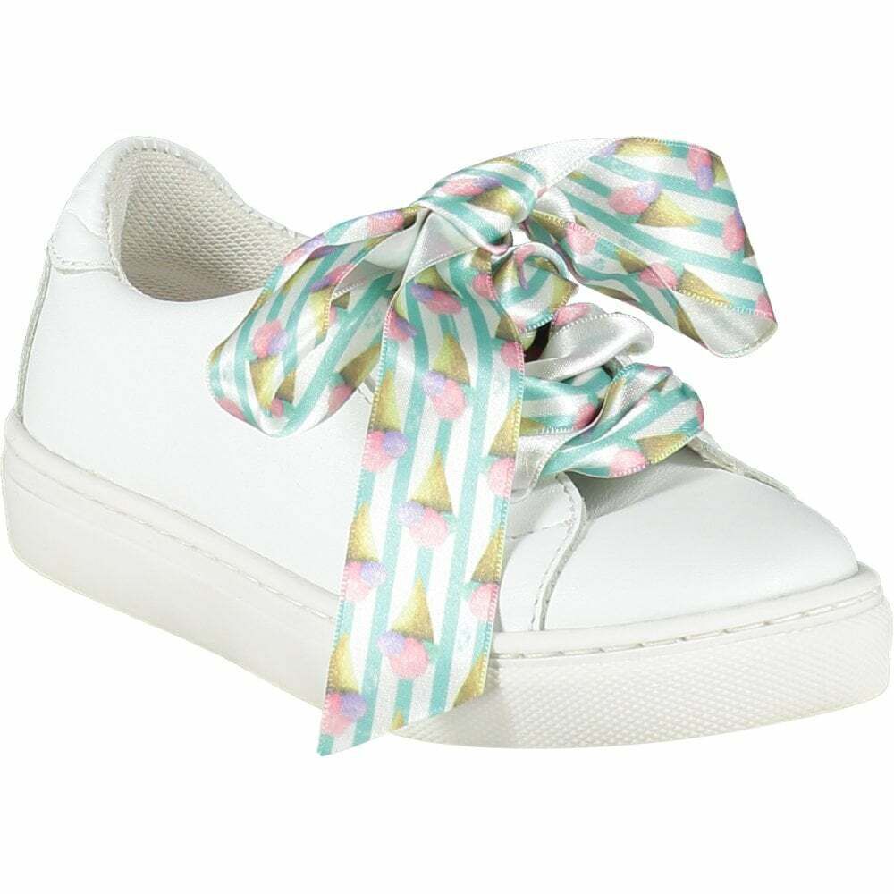 white leather trainers junior