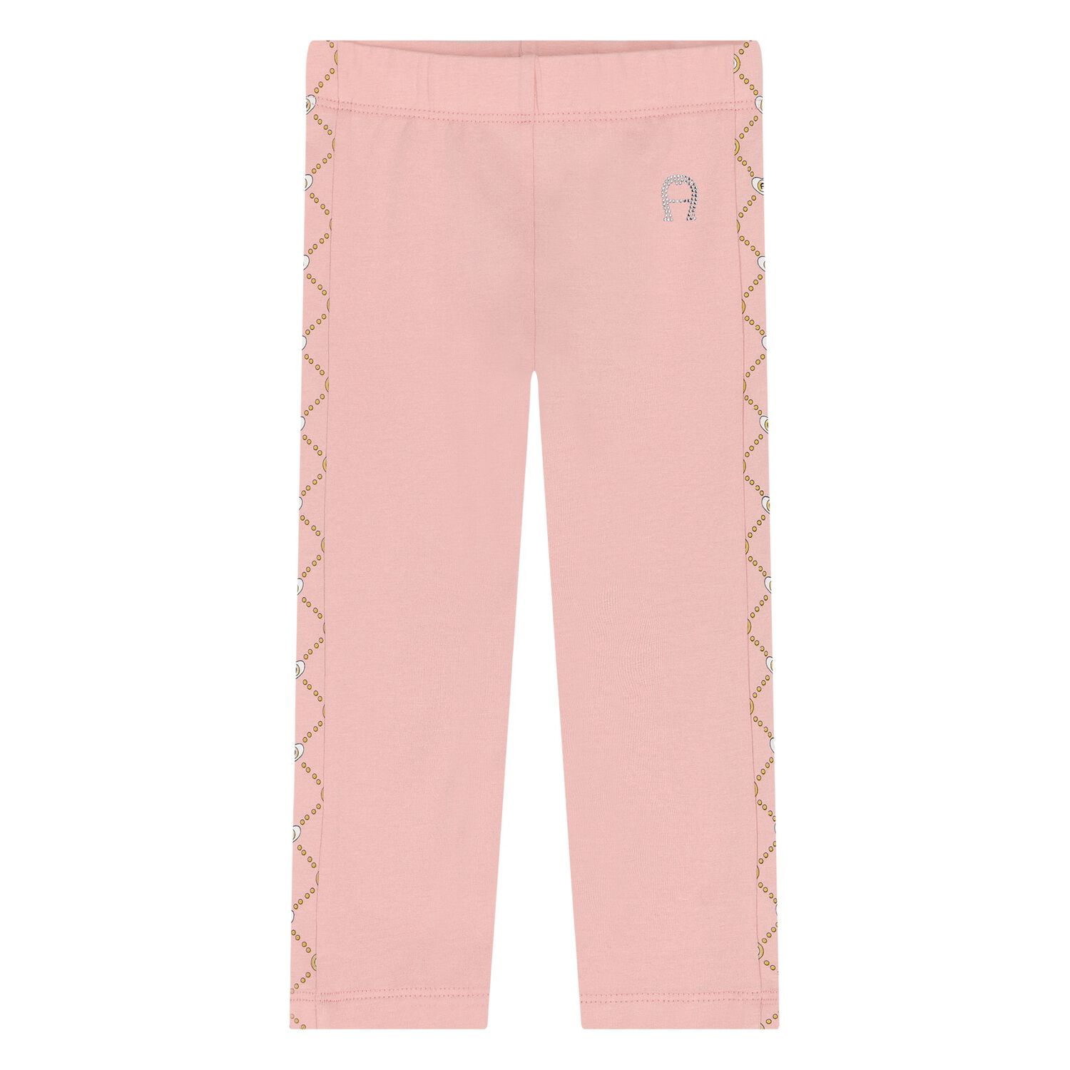 Younger Girls Pink Logo Leggings, 1, hi-res image number null