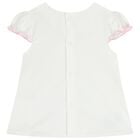 طقم شورت باللون الأبيض و الوردي للبنات (عبوة من قطعتين), 3, hi-res