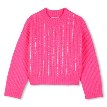 Girls Pink Sequin Sweatshirt
