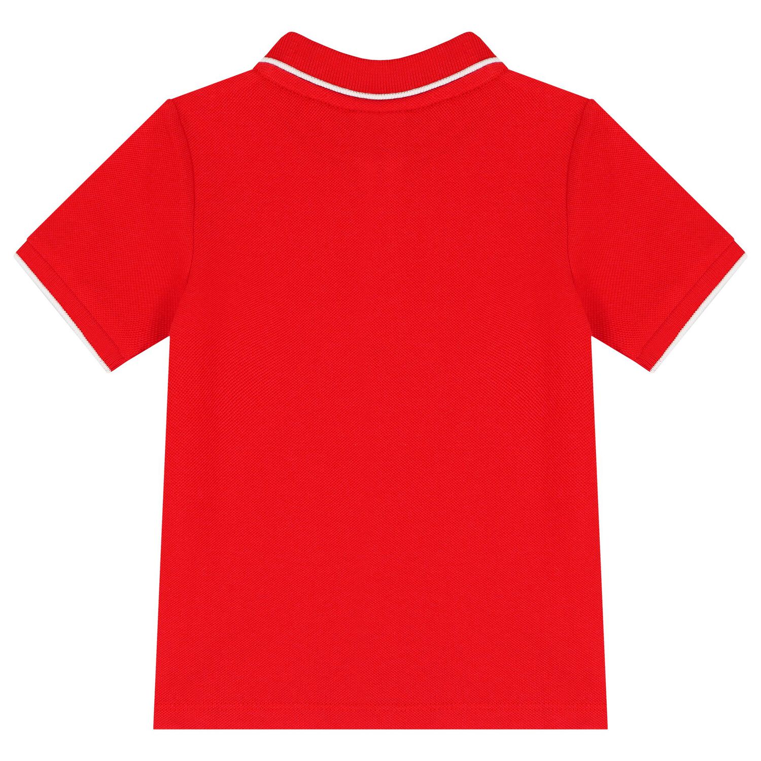 Younger Boys Red Logo Polo Shirt, 5, hi-res image number null