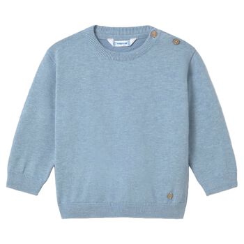 Younger Boys Blue Knitted Jumper
