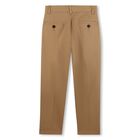 Boys Beige Chino Trousers, 1, hi-res