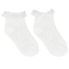 Baby Girls Blue & White Cotton Socks (2 Pack), 1, hi-res