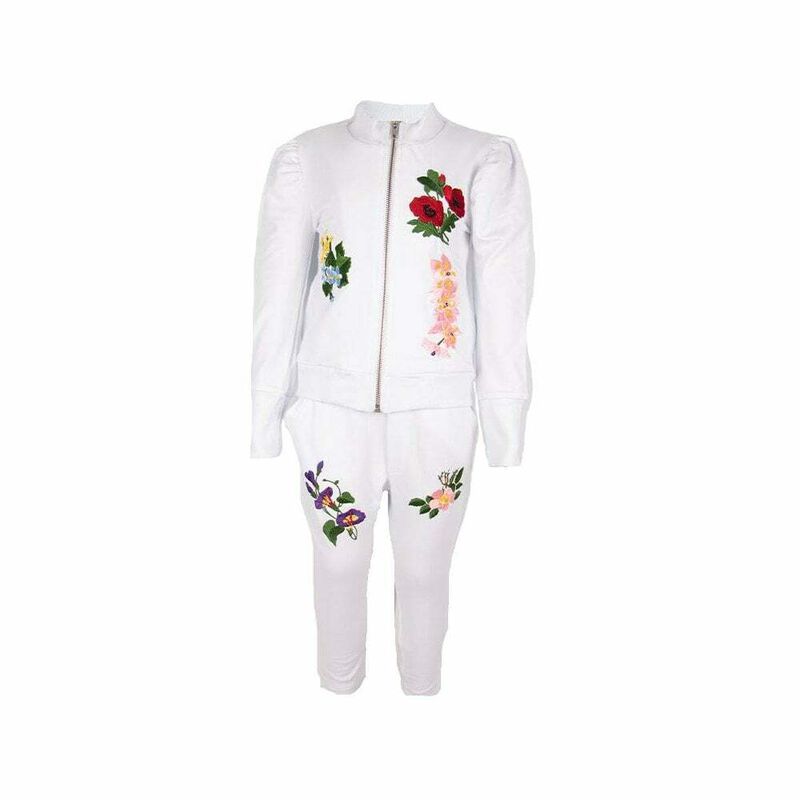 Love Made Love Younger Girls White Tracksuit Juniorcouture