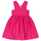 Girls Pink Floral Dress, 2, hi-res