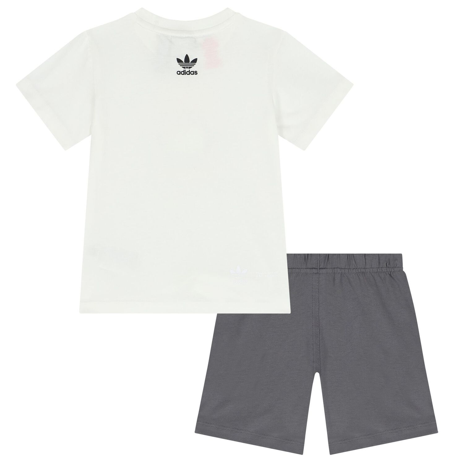 طقم بنات شورت هالو كيتي باللون الأبيض والرمادي, 1, hi-res