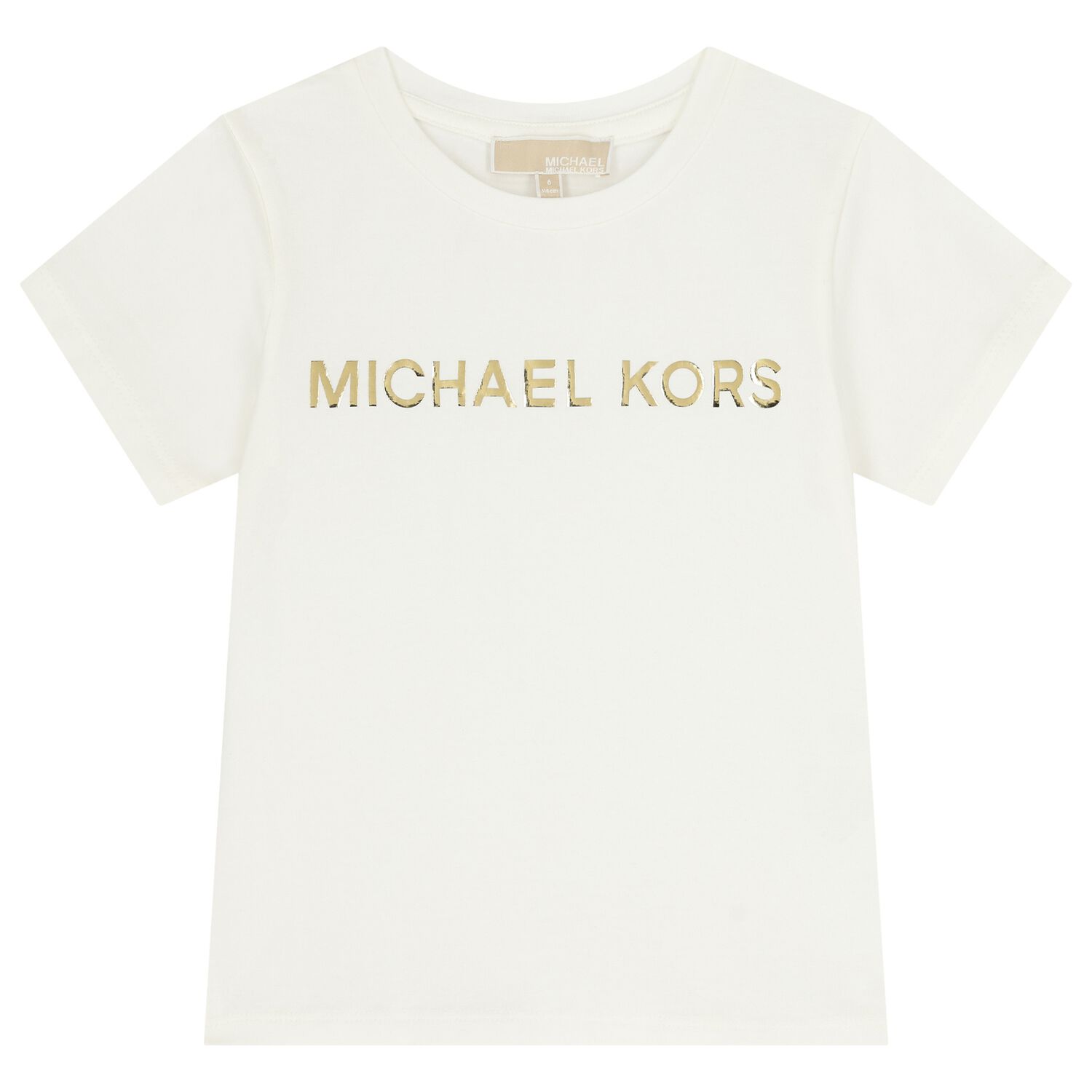 Girls White Logo T-Shirt, 2, hi-res