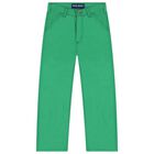 Boys Green Logo Jeans, 1, hi-res