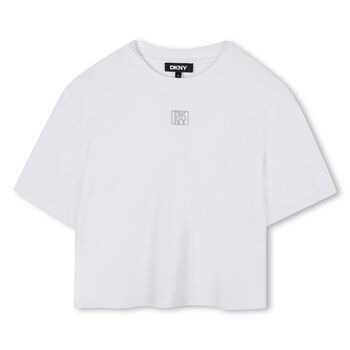 Girls White Logo T-Shirt