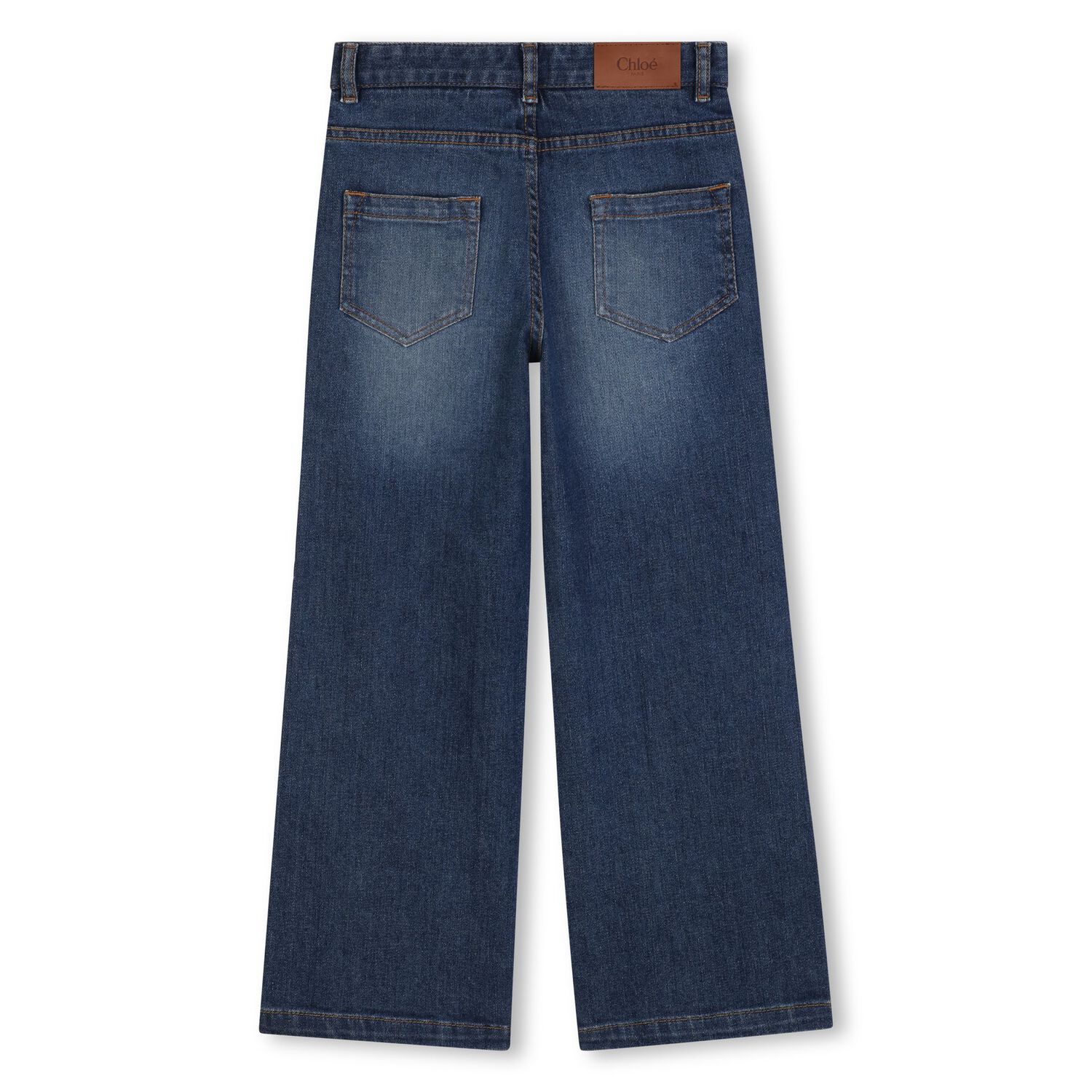 Girls Blue Denim Jeans, 1, hi-res