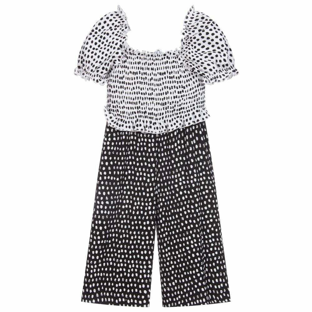 Black and white jumpsuit girls discount