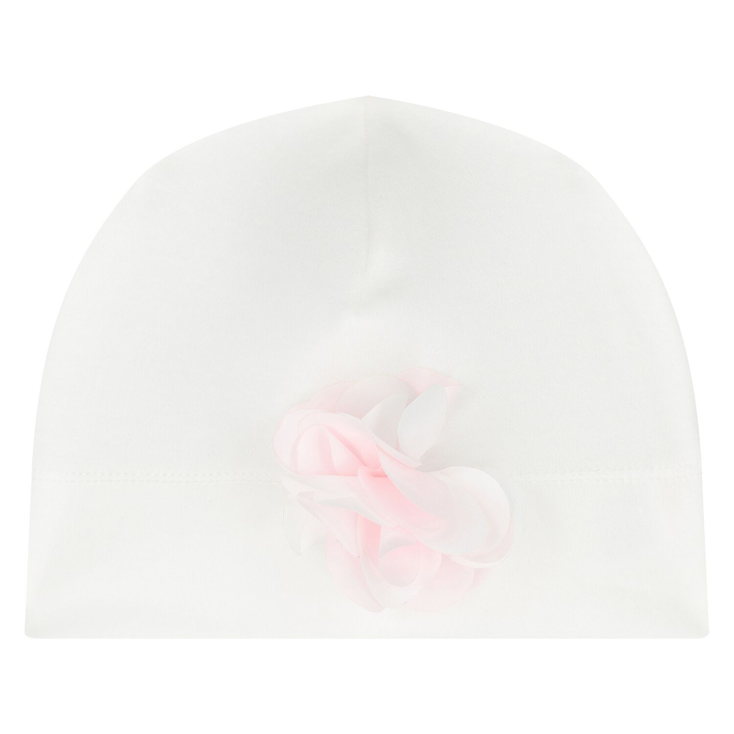 Baby Girls Ivory & Pink Floral Hat, 1, hi-res image number null