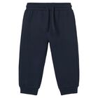 Younger Boys Navy Blue Joggers, 2, hi-res