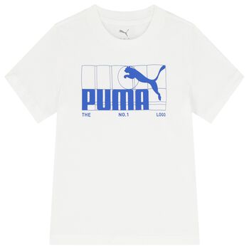 Boys White Logo T-Shirt
