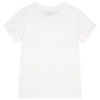 White Teddy Bear Logo T-Shirt