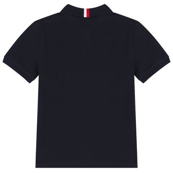 Boys Navy Blue Logo Polo Shirt
