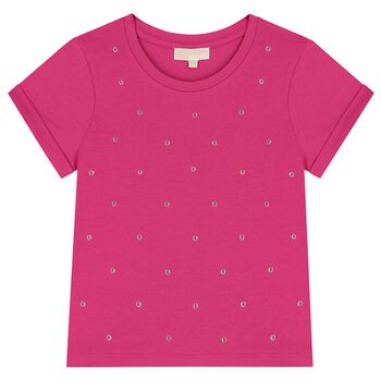 Girls Pink Logo T-Shirt