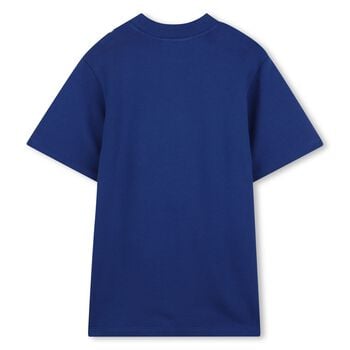 Girls Blue Daisy Pocket Dress