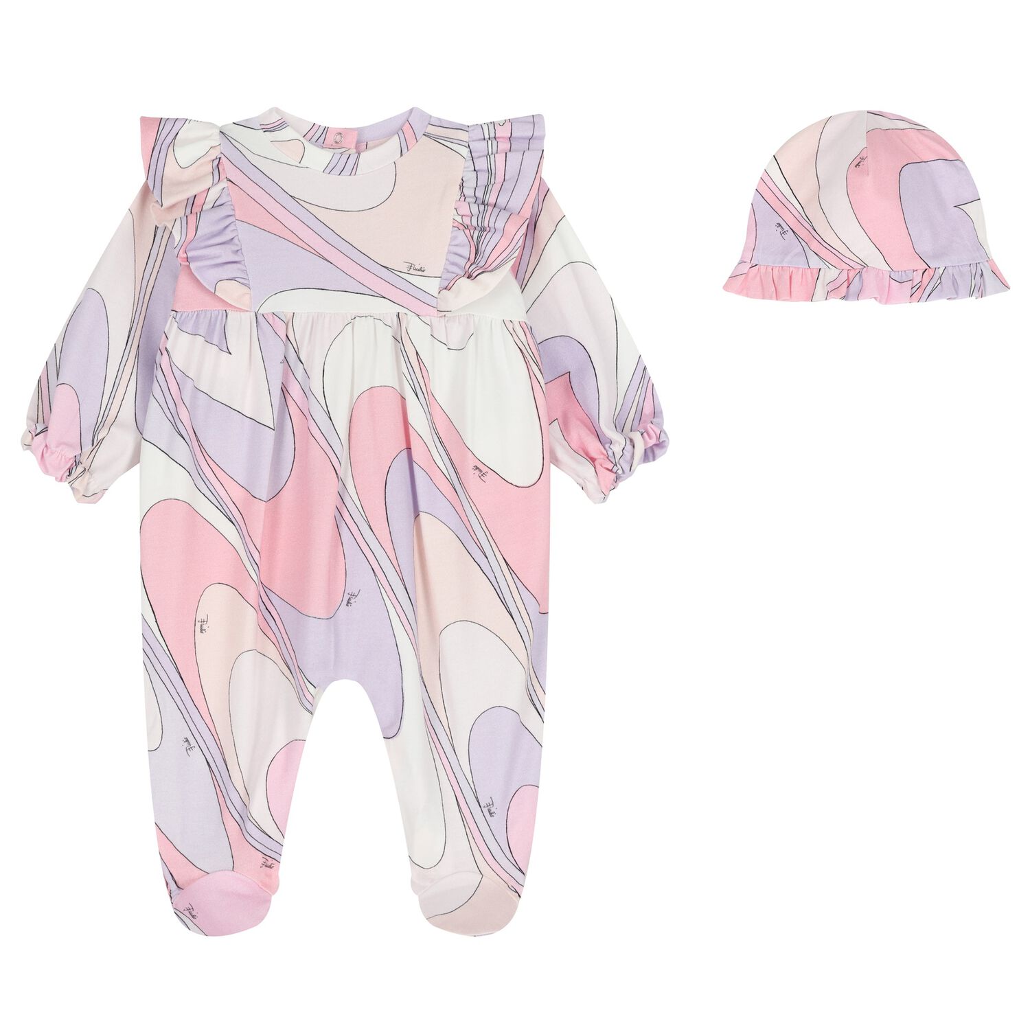 Baby Girls Pink Babygrow Gift Set, 1, hi-res