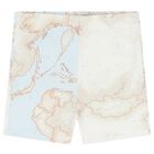 Baby Boys Blue & Ivory Geo Map Babygrow Gift Set, 1, hi-res