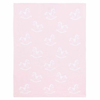 Baby Girls Pink Knitted Blanket