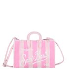 Girls Pink Logo Striped Phone Bag ( 14cm ), 1, hi-res