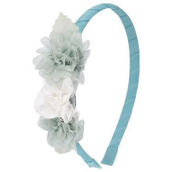 Girls Green Flower Headband